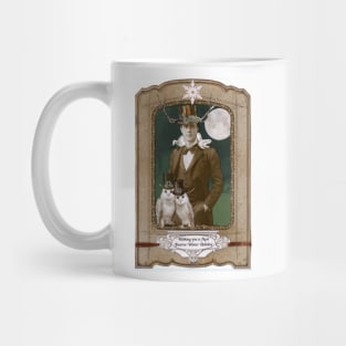 Green Man Pagan Holiday Greeting Mug